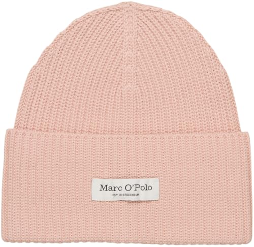 Marc OߴPolo Damen Strickmütze aus Bio-Baumwolle mit Logo von Marc O'Polo