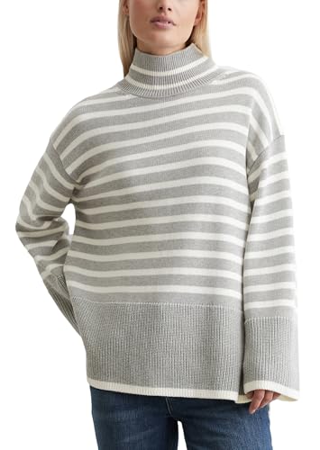 Marc O'Polo Damen Strickpullover Oversize Fit gestreift, Mehrfarbig (Striped/Mid Stone Melange), XS von Marc O'Polo