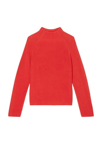 Marc O'Polo Damen Strickpullover aus Bio-Baumwolle Langarm, Orange (Poppy Red), XXL von Marc O'Polo