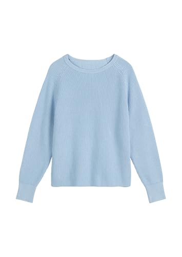 Marc O'Polo Damen Strickpullover aus Bio-Baumwolle Loose Fit, Blau (Smooth Sky), S von Marc O'Polo