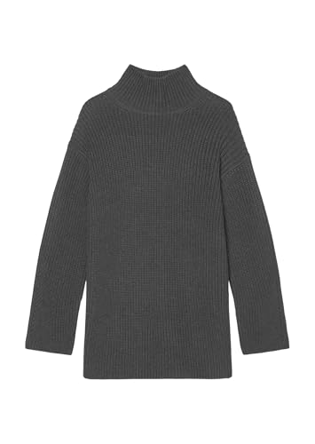 Marc O'Polo Damen Strickpullover aus Bio-Baumwolle Oversized Fit, Grau (Deep Grey Melange), L von Marc O'Polo