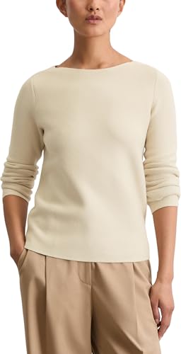 Marc OߴPolo Damen Strickpullover aus Bio-Baumwolle Slim Fit, Beige (Natural Stone), M von Marc O'Polo