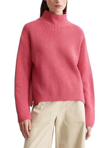 Marc O'Polo Damen Strickpullover aus Bio-Baumwolle mit Turtleneck, Rosa (Blushed Berry), L von Marc O'Polo