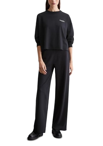 Marc O'Polo Damen Sweatshirt mit Stretch-Anteil Basic, Blau (Deep Night Blue), XS von Marc O'Polo
