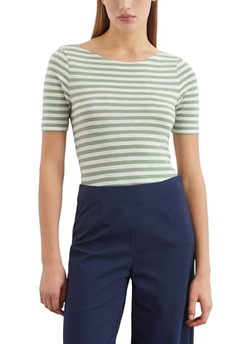 Marc O'Polo Damen T-Shirt aus Bio-Baumwolle gestreift, Mehrfarbig (Multi), XXL von Marc O'Polo