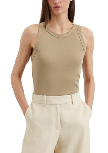 Marc O'Polo Damen Tanktop mit Rundhalsausschnitt Regular Fit, Beige (Summer Sand), XXL von Marc O'Polo