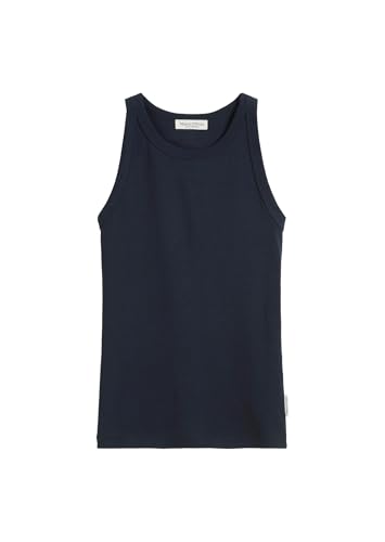 Marc O'Polo Damen Tanktop mit Rundhalsausschnitt Slim Fit, Blau (Deep Blue Sea), S von Marc O'Polo