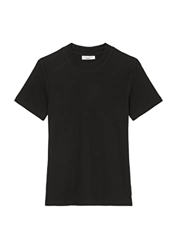 MARC O'POLO Denim Damen T-Shirt mit Stretch-Anteil Slim Fit, Schwarz (Black), L von Marc O'Polo