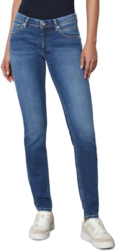 MARC O'POLO Denim Damen Jeanshose mit Stretch-Anteil Slim Fit, Blau (Multi/Fresh Dark Blue), W29/L30 von Marc O'Polo