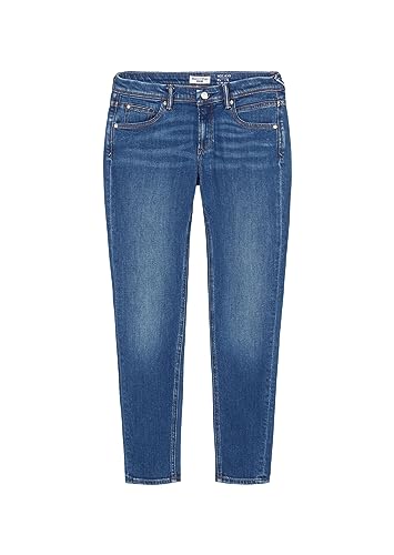 MARC O'POLO Denim Damen Jeanshose mit Stretch-Anteil Slim Fit, Blau (Multi/Fresh Dark Blue), W32/L34 von Marc O'Polo
