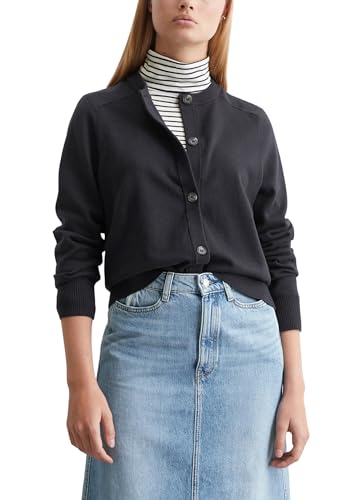 Marc O'Polo Denim Damen Cardigan Strickjacke mit Rundhalsausschnitt, Blau (Blue Depths), M von Marc O'Polo