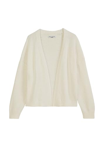 Marc O'Polo Denim Damen Cardigan aus Bio-Baumwolle Relaxed Fit, Cremefarben (Creamy White), M von Marc O'Polo