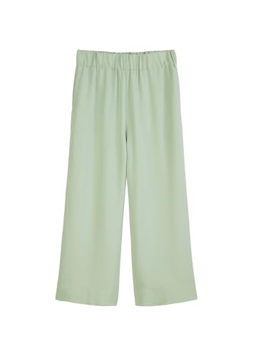 Marc O'Polo Denim Damen Culottehose mit elastischem Bund knöchellang, Grün (Mint Mist), S von Marc O'Polo