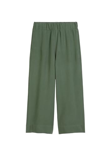 Marc O'Polo Denim Damen Culottehose mit elastischem Bund knöchellang, Grün (Turf Green), XS von Marc O'Polo
