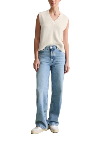 Marc OߴPolo Denim Damen Jeanshose aus Bio-Baumwolle Wide Leg, Blau (Light Blue Multi 20), W29/L30 von Marc O'Polo