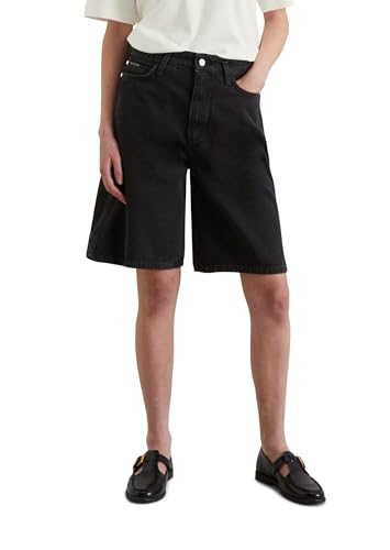 Marc O'Polo Denim Damen Jeanshose kurz High Waist, Schwarz (Black Multi 20), 32 von Marc O'Polo