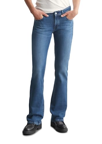 Marc O'Polo Denim Damen Jeanshose mit Stretch-Anteil Bootcut, Blau (Dark Blue Multi 10), W31/L30 von Marc O'Polo
