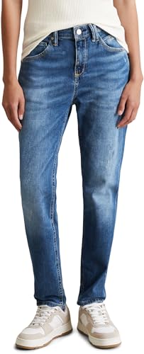 Marc O'Polo Denim Damen Jeanshose mit Stretch-Anteil Boyfriend Fit, Blau (Multi/ Mid Blue Marble), W32/L34 von Marc O'Polo