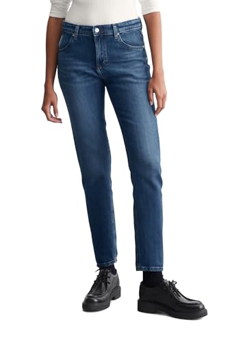 Marc O'Polo Denim Damen Jeanshose mit Stretch-Anteil Cropped, Blau (Dark Blue Multi 10), W31/L32 von Marc O'Polo