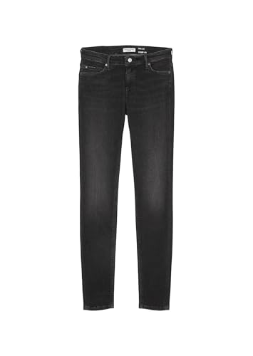 Marc O'Polo Denim Damen Jeanshose mit Stretch-Anteil Low Waist, Grau (Dark Grey Multi 10), W34/L32 von Marc O'Polo