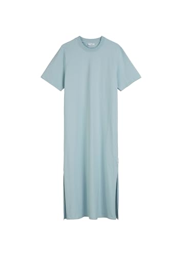 Marc O'Polo Denim Damen Jerseykleid mit Seitenschlitzen Relaxed Fit, Blau (Blue Fog), M von Marc O'Polo