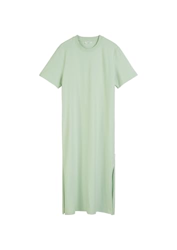 Marc OߴPolo Denim Damen Jerseykleid mit Seitenschlitzen Relaxed Fit, Grün (Mint Mist), M von Marc O'Polo