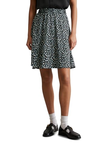 Marc O'Polo Denim Damen Minirock mit Gummizug A-Shape, Mehrfarbig (Dark Grey Multi 02), XXL von Marc O'Polo