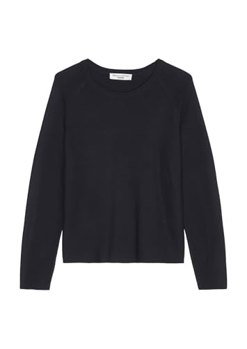 Marc O'Polo Denim Damen Pullover aus Bio-Baumwolle mit Rundhalsausschnitt, Blau (Blue Depths), M von Marc O'Polo