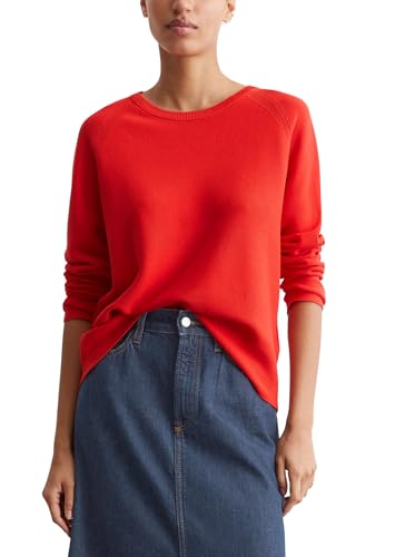 Marc O'Polo Denim Damen Pullover aus Bio-Baumwolle mit Rundhalsausschnitt, Rot (Vermillion Red), M von Marc O'Polo