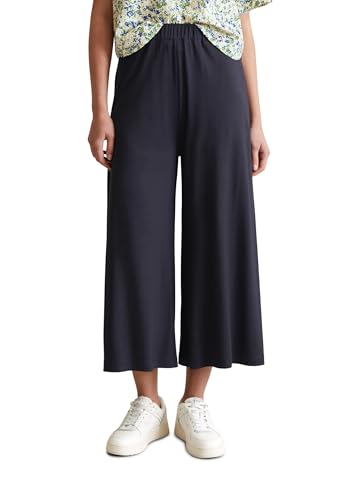 Marc O'Polo Denim Damen Stoffhose mit Gummibund Cropped, Blau (Blue Depths), XL von Marc O'Polo