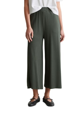 Marc O'Polo Denim Damen Stoffhose mit Gummibund Cropped, Grün (Pineneedle), S von Marc O'Polo