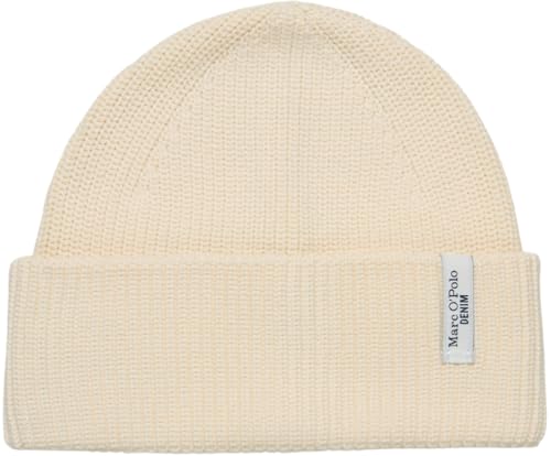 Marc OߴPolo Denim Damen Strickmütze aus Bio-Baumwolle mit Logo von Marc O'Polo
