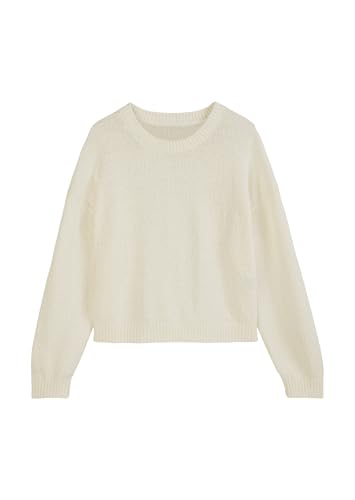 Marc O'Polo Denim Damen Strickpullover aus Bio-Baumwolle Loose Fit, Cremefarben (Creamy White), XL von Marc O'Polo