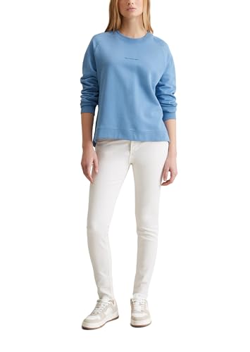 Marc O'Polo Denim Damen Sweatshirt aus Bio-Baumwolle Basic, Blau (Cornflower Blue), XS von Marc O'Polo
