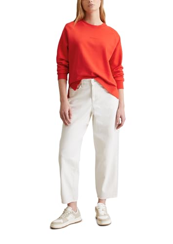 Marc O'Polo Denim Damen Sweatshirt aus Bio-Baumwolle Basic, Rot (Vermillion Red), XS von Marc O'Polo