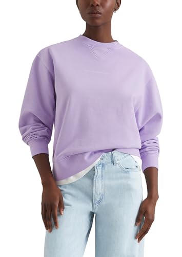 Marc O'Polo Denim Damen Sweatshirt aus Bio-Baumwolle Relaxed Fit, Lila (Wild Orchid), XXL von Marc O'Polo