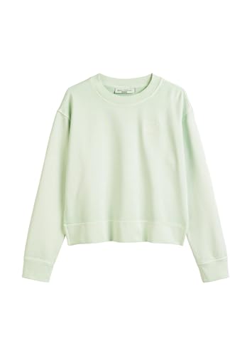 Marc O'Polo Denim Damen Sweatshirt aus Bio-Baumwolle mit Rundhalsausschnitt, Grün (Mint Mist), M von Marc O'Polo