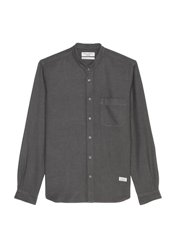 Marc O'Polo Denim Herren Freizeithemd aus Bio-Baumwolle Regular Fit, Schwarz (Black Multi 02), S von Marc O'Polo