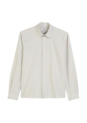 Marc O'Polo Denim Herren Hemd aus Bio-Baumwolle Regular Fit, Grün (Medium Green Multi 01), XL von Marc O'Polo