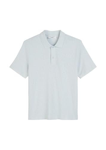 Marc O'Polo Denim Herren Kurzarm-Poloshirt aus Bio-Baumwolle Regular Fit, Blau (Skyway Blue), S von Marc O'Polo