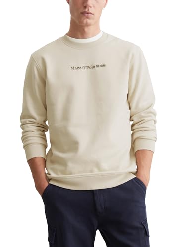 Marc O'Polo Denim Herren Sweatshirt aus Bio-Baumwolle Regular Fit, Beige (Chalky Sand), XXL von Marc O'Polo