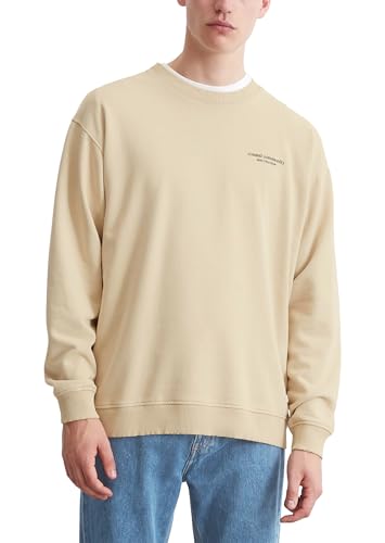 Marc O'Polo Denim Herren Sweatshirt aus Bio-Baumwolle Relaxed Fit, Beige (Pure Cashmere), XXL von Marc O'Polo