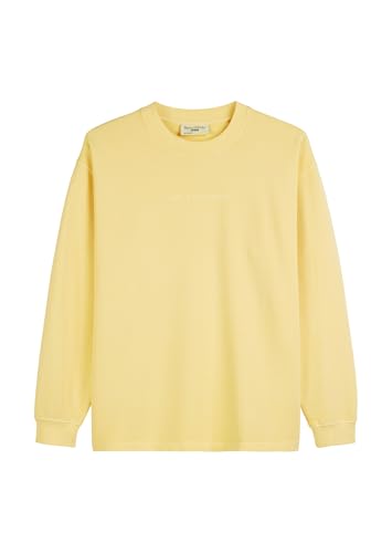 Marc O'Polo Denim Herren Sweatshirt aus Bio-Baumwolle mit Rundhalsausschnitt, Gelb (Pale Yellow), XL von Marc O'Polo