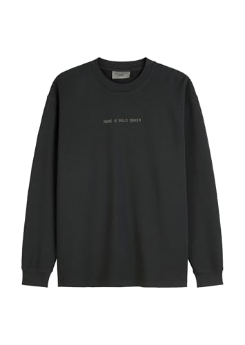 Marc O'Polo Denim Herren Sweatshirt aus Bio-Baumwolle mit Rundhalsausschnitt, Grau (Broken Graphite), XL von Marc O'Polo