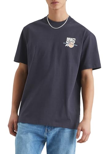Marc O'Polo Denim Herren T-Shirt aus Bio-Baumwolle Relaxed Fit, Blau (True Navy), S von Marc O'Polo