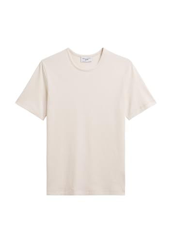 Marc O'Polo Denim Herren T-Shirt aus Bio-Baumwolle gestreift, Cremefarben (Light Beige Multi 01), XL von Marc O'Polo