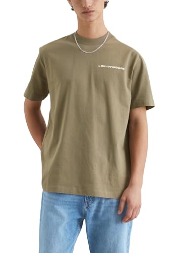 Marc O'Polo Denim Herren T-Shirt mit Rückenprint Relaxed Fit, Grün (Dusky Green), M von Marc O'Polo