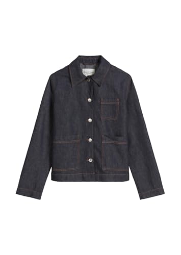 Marc O´Polo Denim Jacket, Regular fit, Regular Length, Button Closure, Patch Rinsed Cotton Linen WASH - L von Marc O'Polo