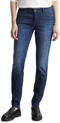 Marc O'Polo Damen Jeanshose mit Stretch-Anteil Slim Fit, Blau (Cashmere Dark Blue Wash), W29/L34 von Marc O'Polo
