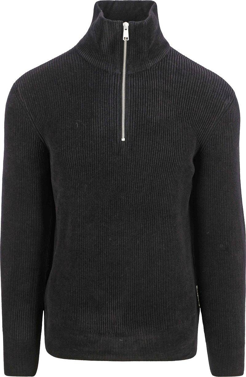 Marc O'Polo Half Zip Pullover Corduroy Schwarz - Größe XXL von Marc O'Polo